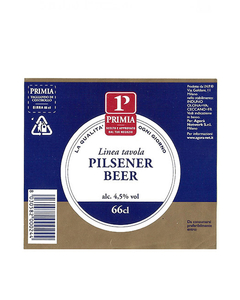 ROTULO PRIMIA PILSENER BEER 66 CL ITALIA - comprar online