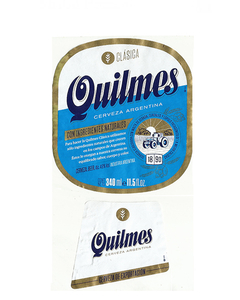 RÓTULO QUILMES CERVEZA CLÁSICA 340 ML ARGENTINA