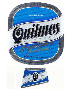 RÓTULO QUILMES CERVEZA IMPORTED 970 ML ARGENTINA - comprar online