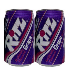 LATA REFRIGERANTE RITZ GRAPE SODA 355 ML ALUMÍNIO USA