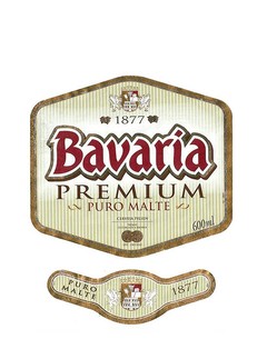 RÓTULO BAVARIA PREMIUM PURO MALTE 600 ML BRAZIL