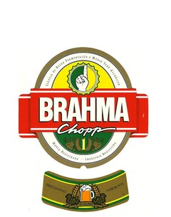 ROTULO BRAHMA CHOPP SABOR Nº 1 600 ML BRAZIL