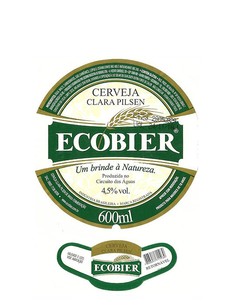 RÓTULO ECOBIER CERVEJA CLARA PILSEN 600 ML BRAZIL