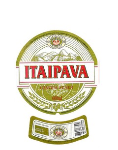 RÓTULO ITAIPAVA CERVEJA PILSEN RÓTULO ANTIGO 600 ML BRAZIL