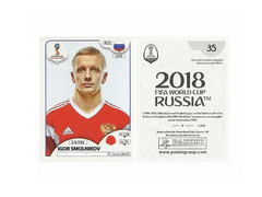 FIGURINHA COPA FIFA 2018 RUSSIA IGOR SMOLNIKOV Nº 35