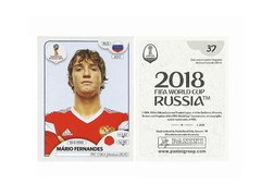 FIGURINHA COPA FIFA 2018 RUSSIA MÁRIO FERNANDES Nº 37