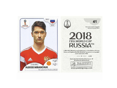 FIGURINHA COPA FIFA 2018 RUSSIA ALEKSEI MIRANCHUK Nº 41