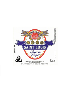 ROTULO SAINT LOUIS BIRRA LAGER 33 CL ITALY