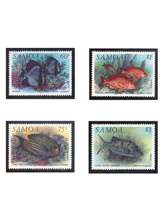 SELO FAUNA SAMOA PEIXES 4 VALORES - comprar online