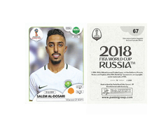 FIGURINHA COPA FIFA 2018 SAUDI ARABIA SALEM AL-DOSARI Nº 67