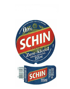 RÓTULO SCHIN CERVEJA ZERO ALCOOL PILSEN 355 ML BRAZIL - comprar online