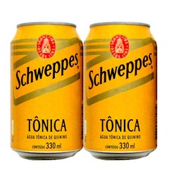 LATA VAZIA REFRIGERANTE SCHWEPPES TÔNICA 330 ML FERRO SPAÑA