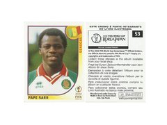 FIGURINHA COPA FIFA 2002 SENEGAL PAPE SARR Nº 53