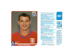 FIGURINHA COPA FIFA 2010 SERBIA DEJAN STANKOVIC Nº 307