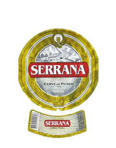 RÓTULO SERRANA CERVEJA PILSEN 600 ML BRAZIL - comprar online