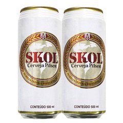 LATA VAZIA SKOL PILSEN LATA BRANCA 500 ML ALUMÍNIO BRAZIL - comprar online