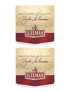 BOLACHA CERVEJA SLEEMAN TRADITION QUALITY ENGLAND QUADRADA 9 CM