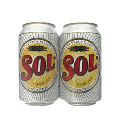 LATA VAZIA SOL CERVEJA PILSEN 350 ML ALUMÍNIO BRAZIL - comprar online