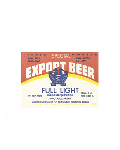 ROTULO SPECIAL EXPORT BEER 0,355 L POLAND