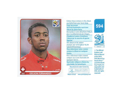 FIGURINHA COPA FIFA 2010 SUISSE GELSON FERNANDES Nº 594