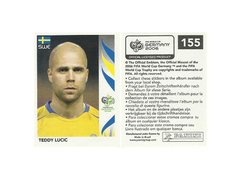 FIGURINHA COPA FIFA 2006 SWEDEN TEDDY LUCIC Nº 155
