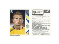 FIGURINHA COPA FIFA 2006 SWEDEN MARCUS ALLBÄCK Nº 165