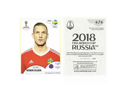 FIGURINHA COPA FIFA 2018 SWEDEN ROBIN OLSEN Nº 474