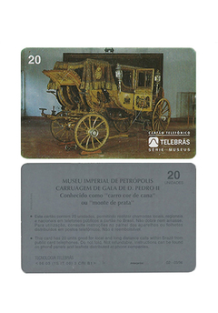 TELEFÔNICO TELEBRAS 1996 20 UNIDADES MUSEU IMPERIAL DE PETRÓPOLIS
