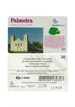 TELEFÔNICO TELEPAR 2003 30 UNIDADES CIDADES DO PARANÁ "PALMEIRA"