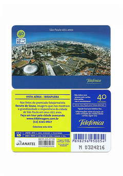 TELEFÔNICO TELEFONICA 2005 40 UNIDADES SÃO PAULO 451 ANOS "IBIRAPUERA"