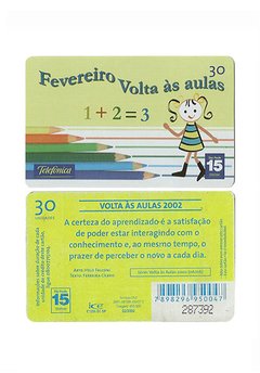 TELEFÔNICO TELEFONICA 2002 30 UNIDADES VOLTA AS AULAS 2002