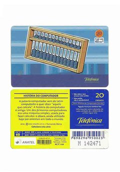 TELEFÔNICO TELEFONICA 2004 20 UNIDADES HISTÓRIA DO COMPUTADOR