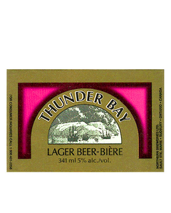 ROTULO THUNDER BAY LAGER BEER 341 ML CANADA - comprar online