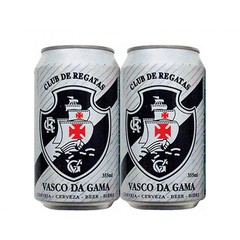 LATA VAZIA TIMES DE FUTEBOL C R VASCO DA GAMA BEER 355 ML ALUMÍNIO BRAZIL