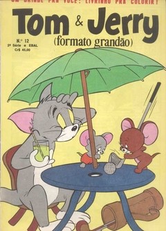 GIBI TOM & JERRY EDITÔRA EBAL FORMATO GRANDÃO COLOR Nº 12 JUN 1981 32 PAG