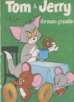 GIBI TOM & JERRY EDITÔRA EBAL FORMATO GRANDÃO COLOR Nº 6 DEZ 1980 32 PAG