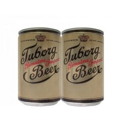 LATA TUBORG GENUINE IMPORT BEER 330 ML ALUMÍNIO BOCA LARGA DENMARK