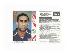 FIGURINHA COPA FIFA 2006 TUNISIA ALI BOUMNIJEL Nº 570