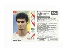 FIGURINHA COPA FIFA 2006 TUNISIA KARIM SAIDI Nº 574