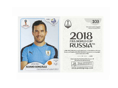 FIGURINHA COPA FIFA 2018 URUGUAY ALVARO GONZÁLEZ Nº 103