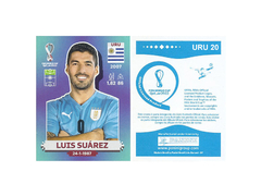 FIGURINHA COPA FIFA 2022 URUGUAY LUIS SUÁREZ Nº URU 20