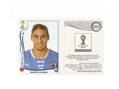 FIGURINHA COPA FIFA 2014 URUGUAY MARTÍN CÁCERES Nº 266