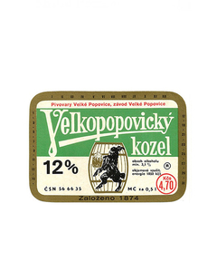 ROTULO VELJKOPOPOVICKÝ KOZEL 0,5 L CZECH - comprar online