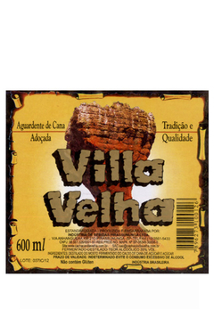 ROTULO AGUARDENTE DE CANA VILLA VELHA 600 ML BRAZIL