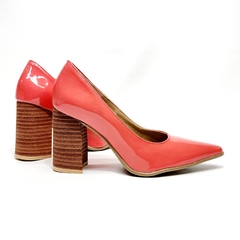 Stilettos Folia charol coral taco 8 cm SALE - comprar online