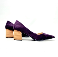 Stilettos Folia gamuzado violeta taco 5,5 SALE - comprar online