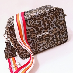 Bandolera LAVANDA animal print - comprar online