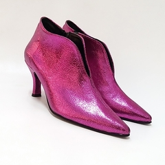 Botas CATANIA metalizado fucsia