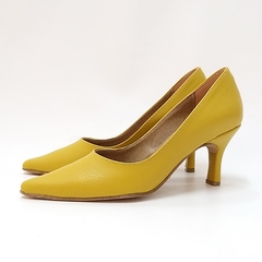 Stilettos amarillo mango clásico taco 6,5 cm - comprar online