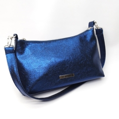Mini bag CAMELIA metalizado azul - comprar online